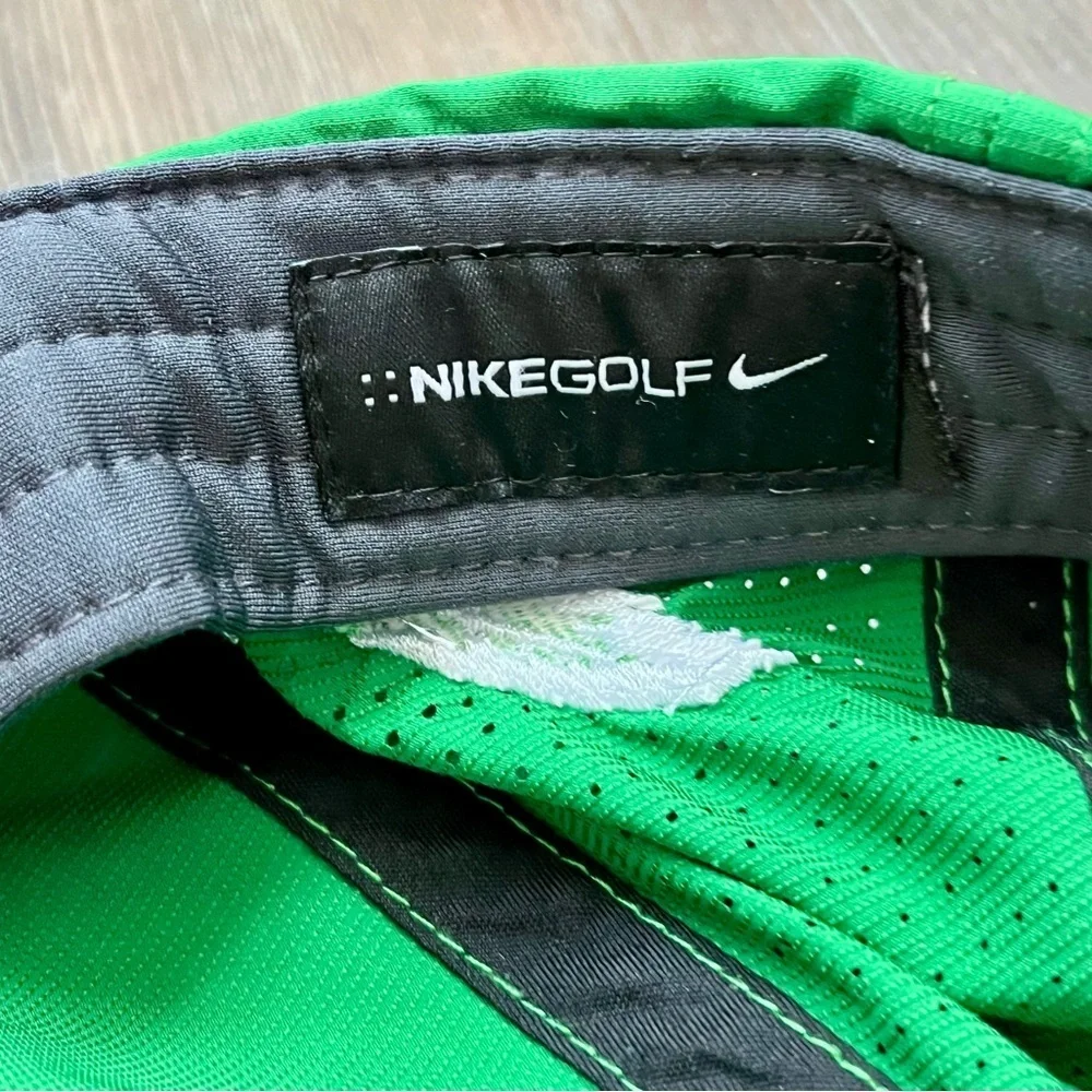 Green Nike Cap with White Logo